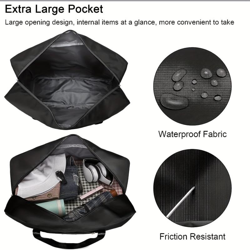 Foldable Waterproof Duffle Bag Gym Carry-On Weekender Travel Accessories