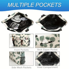 Pineapple Beach Tote Bag Women's Shoulder Bag Travel Beach Storage