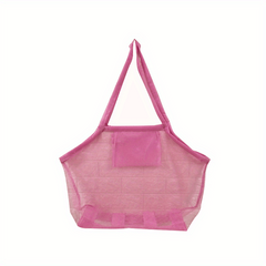 Mesh Net Tote Bag Large Capacity Beach Tote Bag Toy Storage