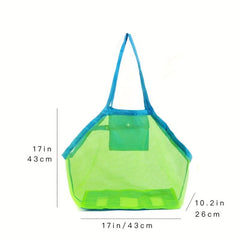 Mesh Net Tote Bag Large Capacity Beach Tote Bag Toy Storage