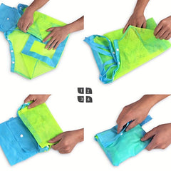 Mesh Net Tote Bag Large Capacity Beach Tote Bag Toy Storage