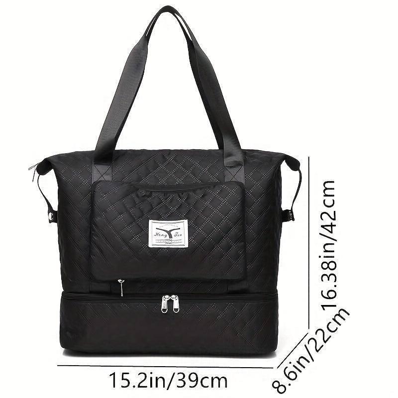 Portable Travel Storage Bag Lightweight Foldable Zipper Duffel Bag