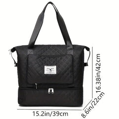 Portable Travel Storage Bag Lightweight Foldable Zipper Duffel Bag