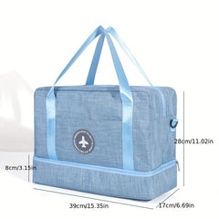 Large Capacity Weekender Duffle Bag Nylon Lightweight Luggage Bag