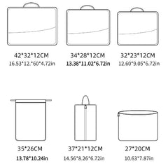 6pcs Travel Storage Bag Luggage Clothes Underwear Storage Bag