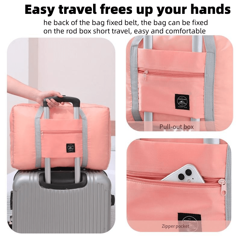 Foldable Portable Travel Duffle Bag Sports Gym Bag for Women