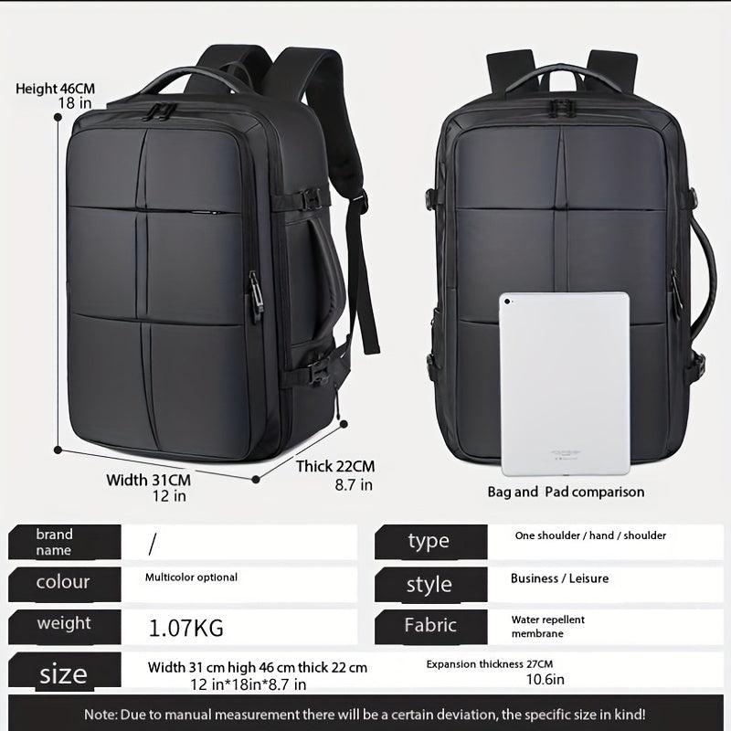 Large Capacity Travel Backpack USB Charging Lightweight Daypack