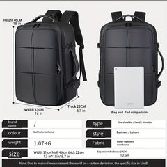 Large Capacity Travel Backpack USB Charging Lightweight Daypack