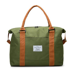 Colorblock Duffle Bag with Large Capacity and Zipper Closure