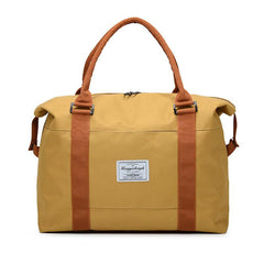 Colorblock Duffle Bag with Large Capacity and Zipper Closure