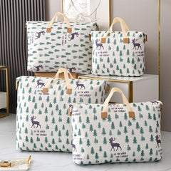 Large Capacity Cartoon Pattern Storage Box Clothes Organizer Zipper Container