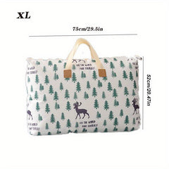 Large Capacity Cartoon Pattern Storage Box Clothes Organizer Zipper Container
