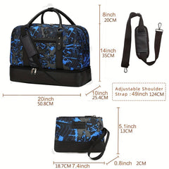 Large Capacity Travel Duffle Bag Portable Sports Gym Storage Bag