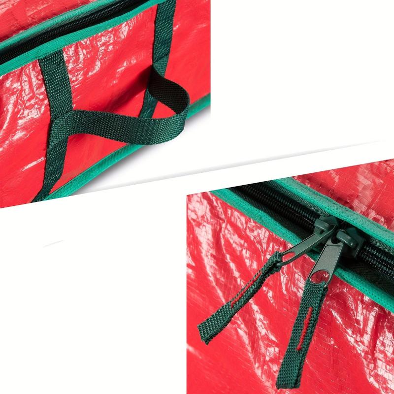 Portable Christmas Wrapping Paper Storage Bag With Interior Pockets