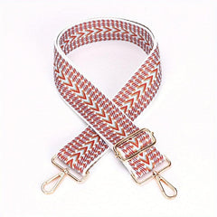 Stripe Pattern Wide Shoulder Strap Guitar Crossbody Bag Strap