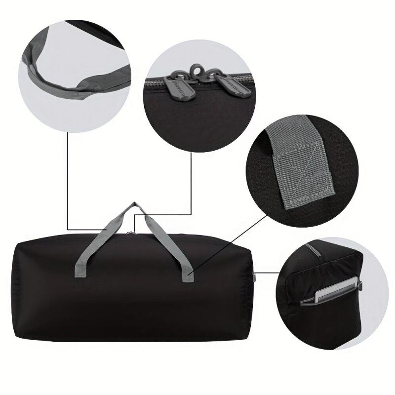 Foldable Travel Duffel Bag Lightweight Zipper Handbag