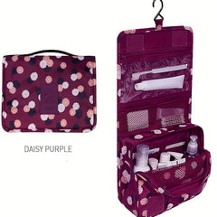 Hangable Hook Cosmetic Bag Large Capacity Portable Makeup Storage Bag
