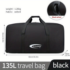 Ultralight Large Capacity Foldable Luggage Bag Duffel Bag with Wheels