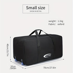 Ultralight Large Capacity Foldable Luggage Bag Duffel Bag with Wheels