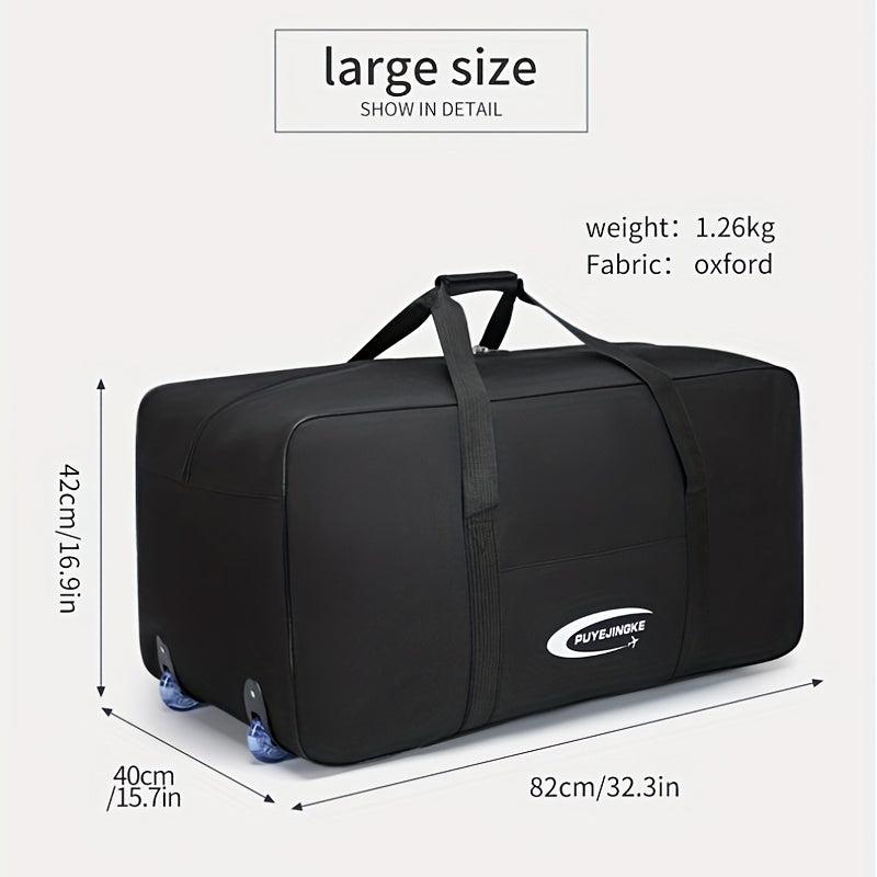 Ultralight Large Capacity Foldable Luggage Bag Duffel Bag with Wheels