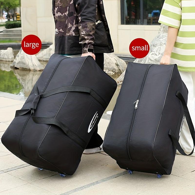 Ultralight Large Capacity Foldable Luggage Bag Duffel Bag with Wheels