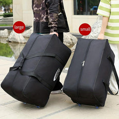 Ultralight Large Capacity Foldable Luggage Bag Duffel Bag with Wheels
