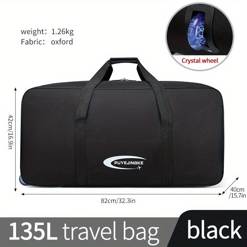 Ultralight Large Capacity Foldable Luggage Bag Duffel Bag with Wheels