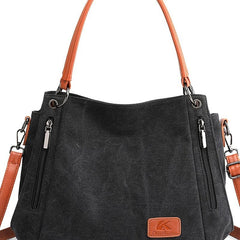 Retro Canvas Handbag Women's Large Crossbody Bag