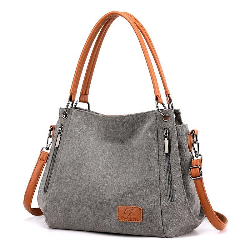 Retro Canvas Handbag Women's Large Crossbody Bag