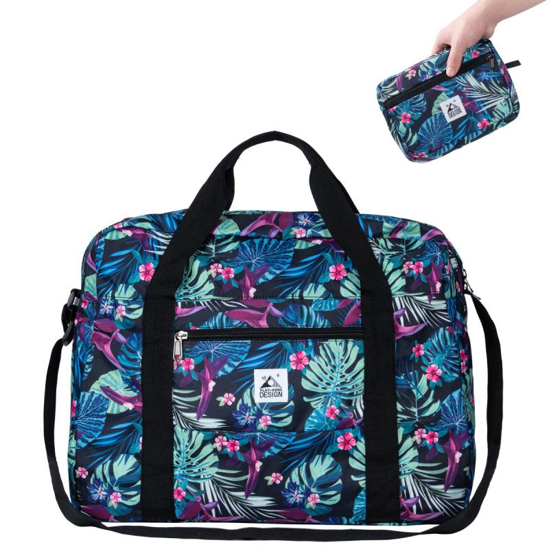 Expandable Travel Duffel Bag Love Letter Print Zipper Luggage Carry on Bag