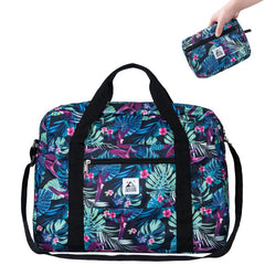 Expandable Travel Duffel Bag Love Letter Print Zipper Luggage Carry on Bag