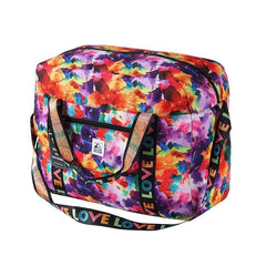 Expandable Travel Duffel Bag Love Letter Print Zipper Luggage Carry on Bag