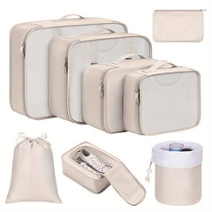 8 Pcs Travel Storage Bags Lightweight Foldable Luggage Bag