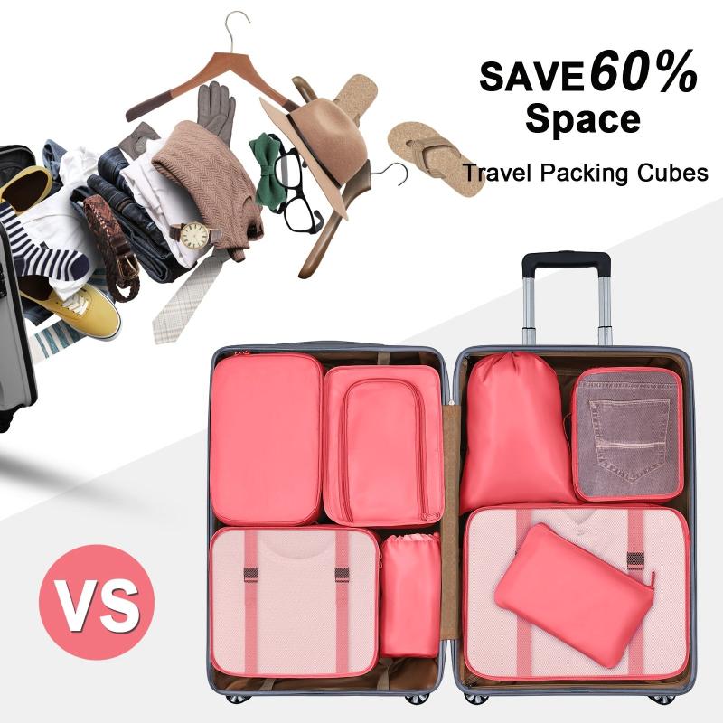8 Pcs Travel Storage Bags Lightweight Foldable Luggage Bag