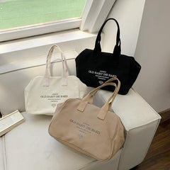 Large Capacity Letter Pattern Bag Lightweight Square Shoulder Bag