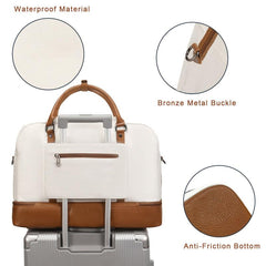 Women's Lightweight Duffle Bag Large Capacity Polyester Weekender Bag