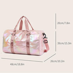 Large Capacity Weekender Duffle Bag with Shoe Compartment