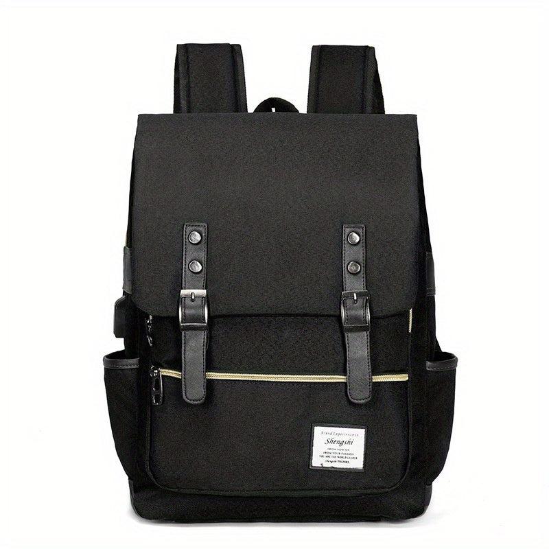 Casual Backpack Large Capacity Rucksack Versatile Travel Flap Backpack
