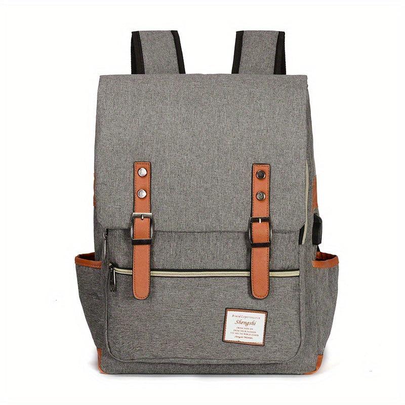 Casual Backpack Large Capacity Rucksack Versatile Travel Flap Backpack