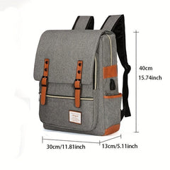 Casual Backpack Large Capacity Rucksack Versatile Travel Flap Backpack
