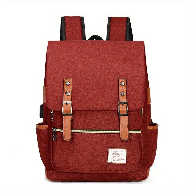 Casual Backpack Large Capacity Rucksack Versatile Travel Flap Backpack