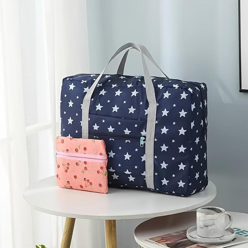 Foldable Travel Duffle Bag Portable Quilt Storage Bag Large Capacity