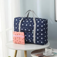 Foldable Travel Duffle Bag Portable Quilt Storage Bag Large Capacity