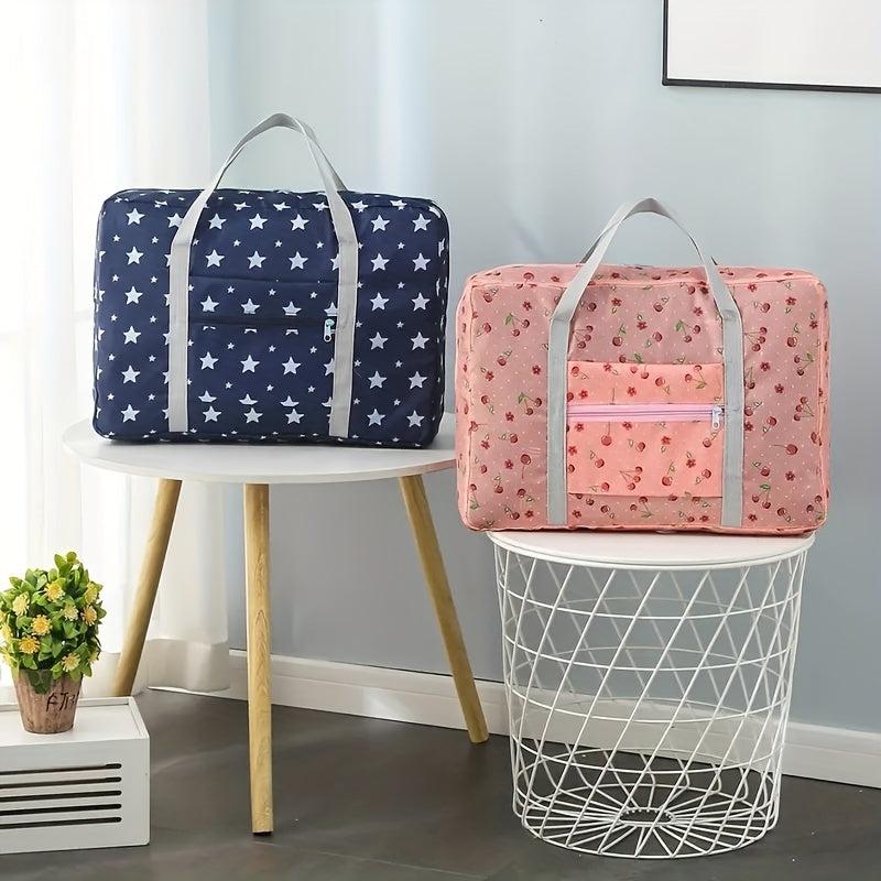Foldable Travel Duffle Bag Portable Quilt Storage Bag Large Capacity