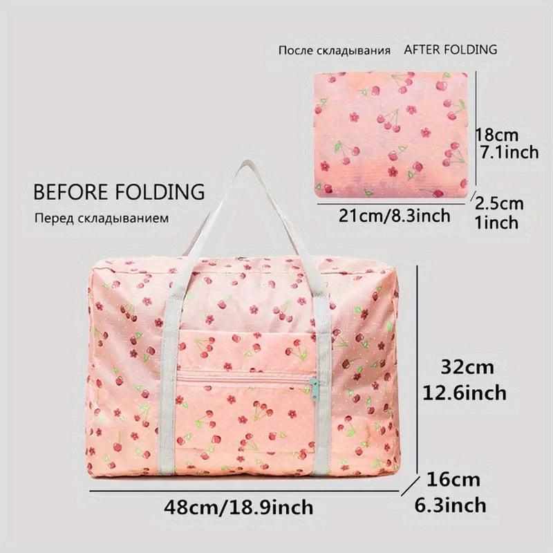Foldable Travel Duffle Bag Portable Quilt Storage Bag Large Capacity