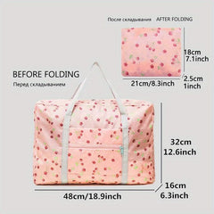 Foldable Travel Duffle Bag Portable Quilt Storage Bag Large Capacity