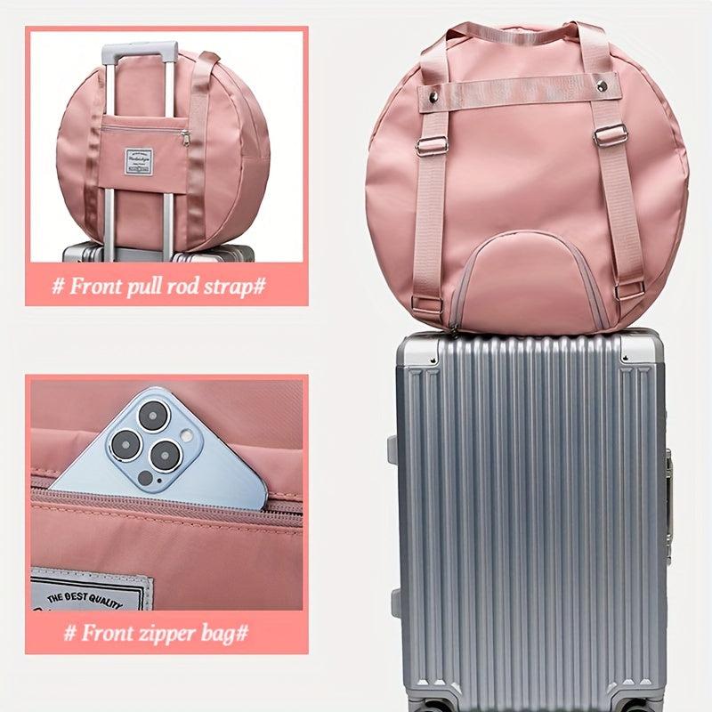 Functional Sports Fitness Bag with Wet Separation, Large Capacity Travel Duffle