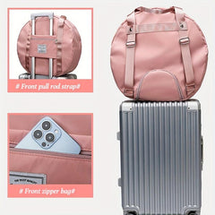 Functional Sports Fitness Bag with Wet Separation, Large Capacity Travel Duffle