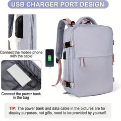 Large Capacity Carry On Backpack With Charging Port