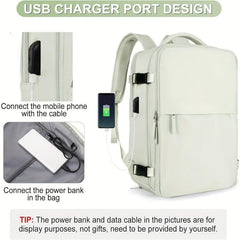 Large Capacity Carry On Backpack With Charging Port